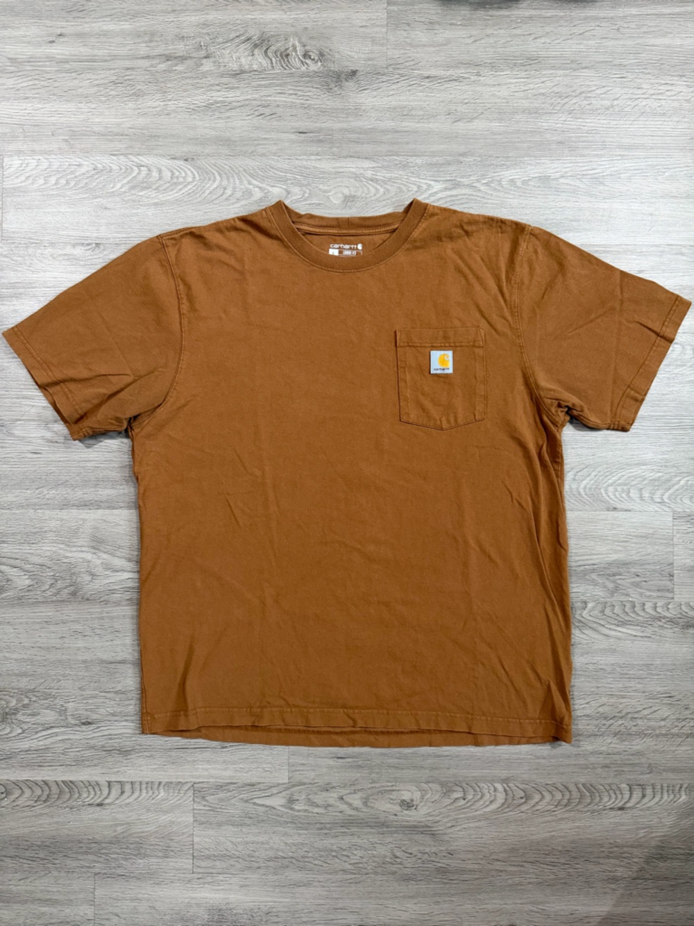 Carhartt Men’s Chest Pocket‎ T-Shirt in Rust